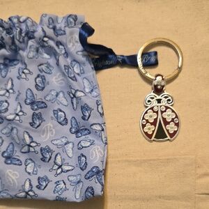 Brighton Red and Black Ladybug Keychain
